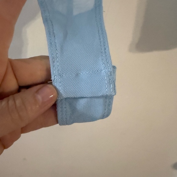 Free People Light Blue Ruched Bodysuit - Picture 4 of 7